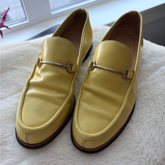 Gucci Shoes - Vintage Size 6 Gucci Yellow Loafers
